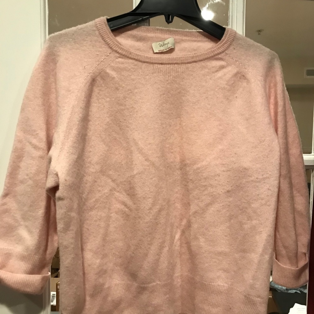Wrap wool sweater